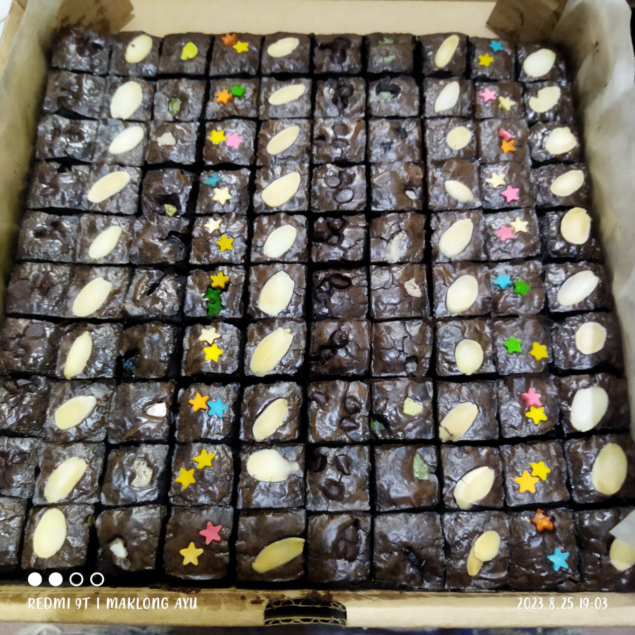 Fudgy Brownies 100 sekat